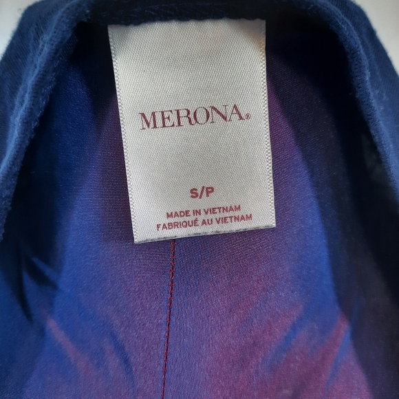 Merona Navy Deep Plunge Swim Suit Cover-up Size Small Women's - Picture 7 of 8